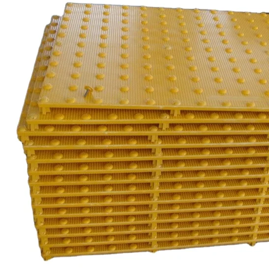 USA Europe Standard PU ADA Tactile Tile Luminous Corduroy Top Stud Modern Design Style for Interior Wall Outdoor Firebrick