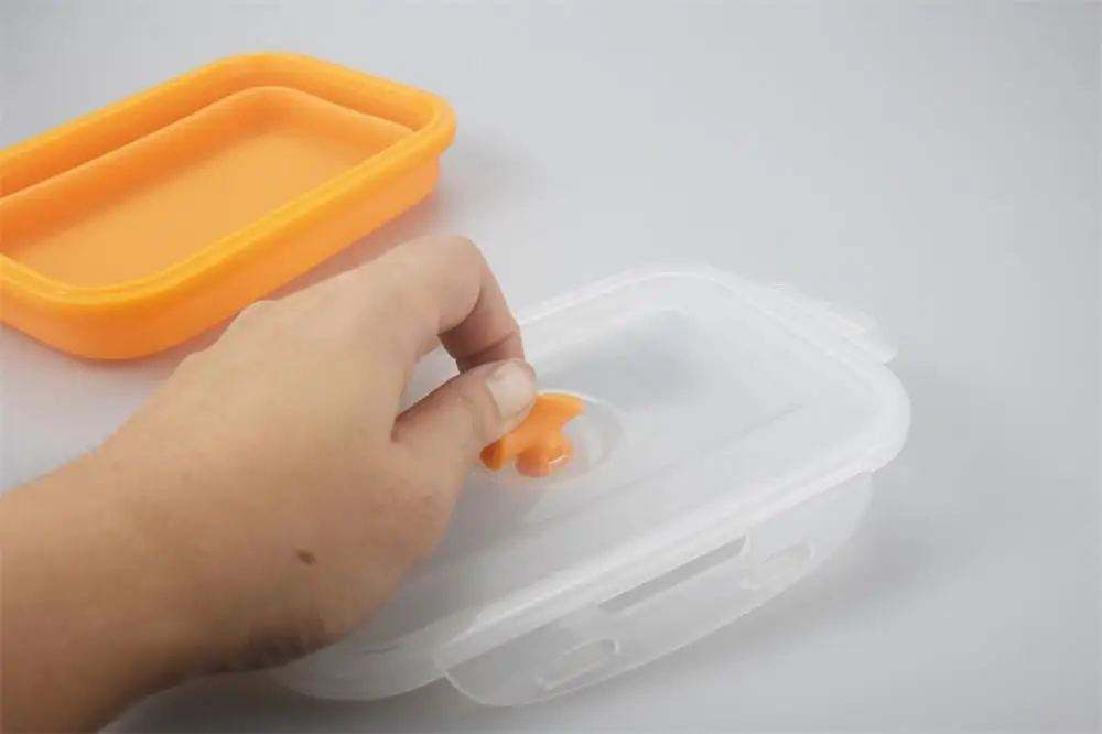 Silicone Collapsible Lunch Box Food Container Set Eco-friendly Space