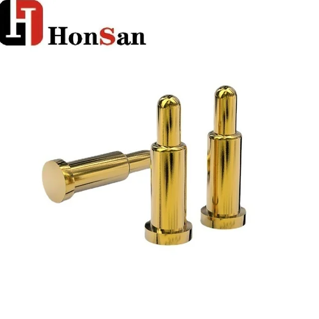 Custom CNC Automatic Lathing gold-plated terminal thread copper pin