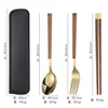 Korean-Style (Golden) Four-Piece Set with Handle