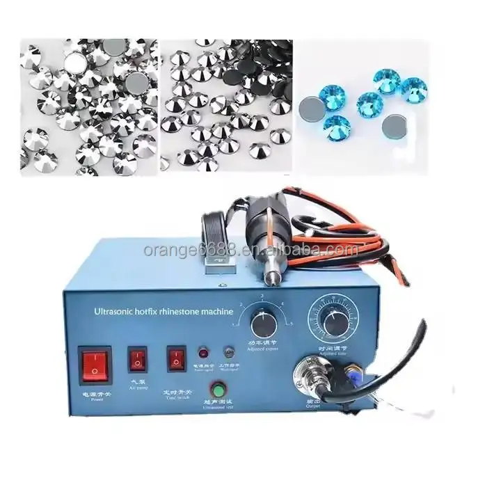 Automatic Ultrasonic Welding Machine for Hot Fix Rhinestone on Fabric ...
