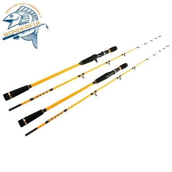 1.55m 1.7m 2 Section Carbon Solid Tip Spinning Casting Offshore Boat Slow Pitch Jigging Fishing Rod – Metal Jig – view 2