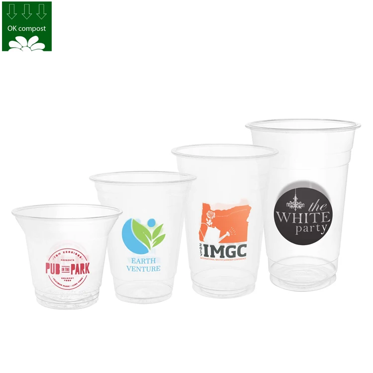 16 Oz. Compostable Bioplastic Drinking Cup