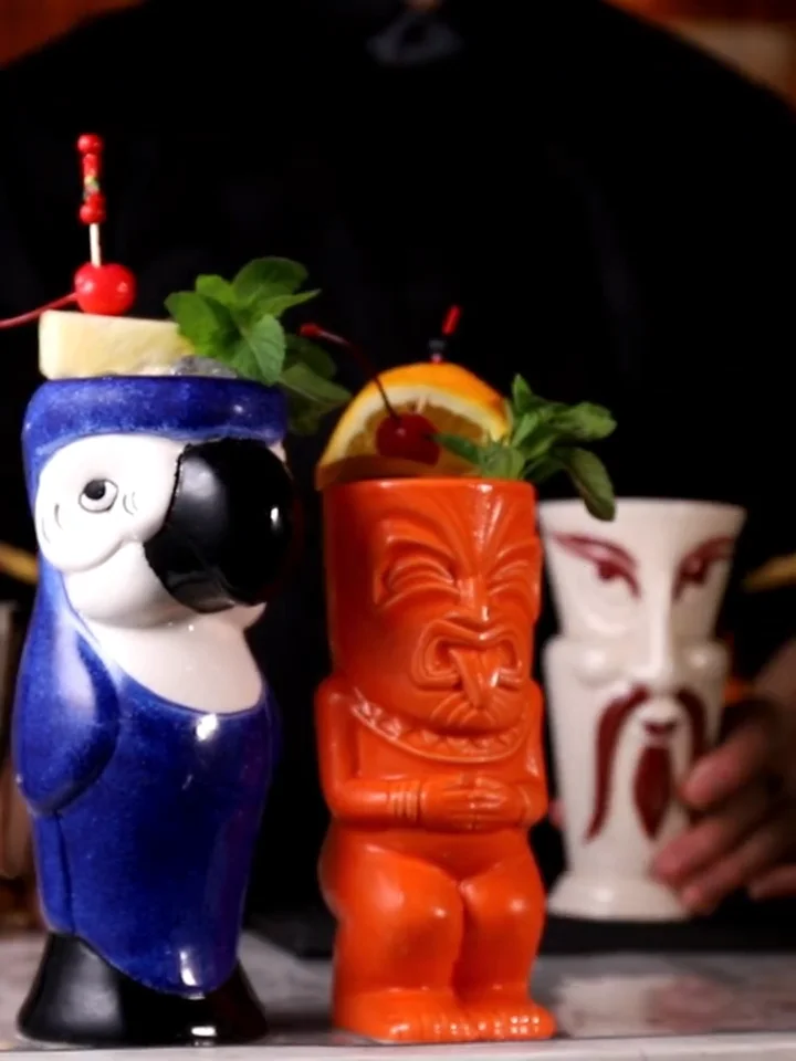 Wholesale Tiki Mugs Cocktail Bar Unique Designs Hawaii Tiki Mug Tumbler