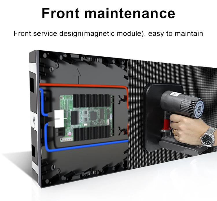 Indoor LED Video Wall Front Maintenance LED Screen P2.9 P3.9 P4.8 Fixed Installation LED Display Panel