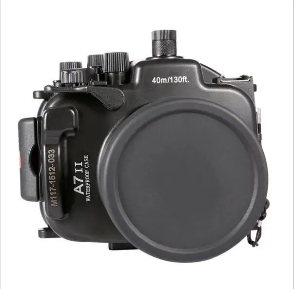 Meikon A7II 40M 130ft WaterproofダイビングHousingカメラCase 40M 130ft For Sony A7  II A7R II 28-70ミリメートルカメラDSLR