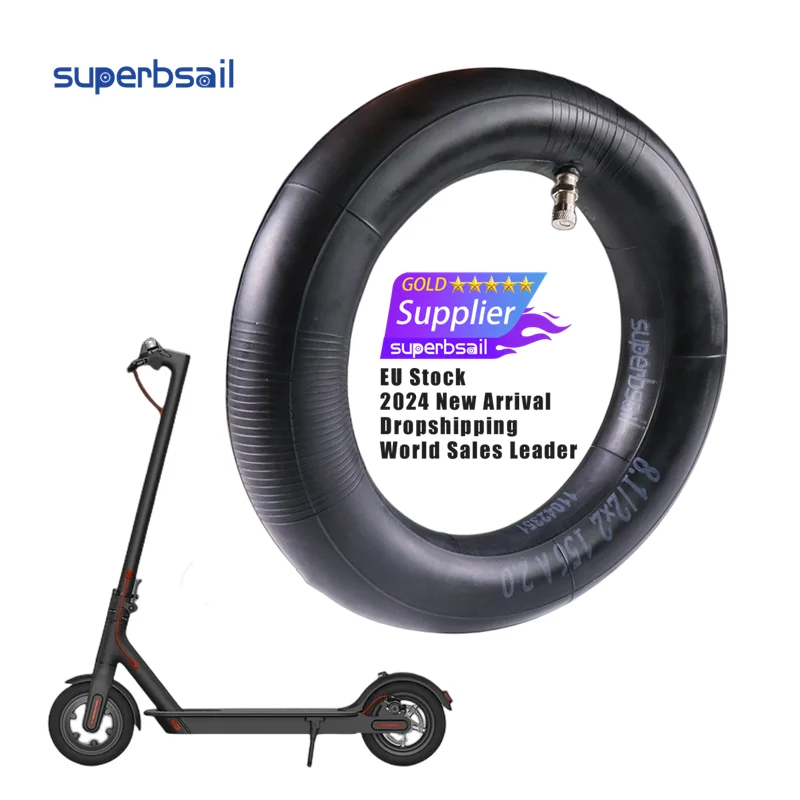 Ridefixing EU Stock Xiaomi M365 Electric Scooter Rubber Tire Durable 8 1/2*2 Inner Tube Front Rear Tires Escooter Inner Tubes