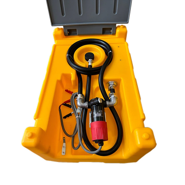 240L Plastic Portable Mini Dispenser Diesel Fuel Storage Transfer Tank with 12V Diesel Pump and Nozzle