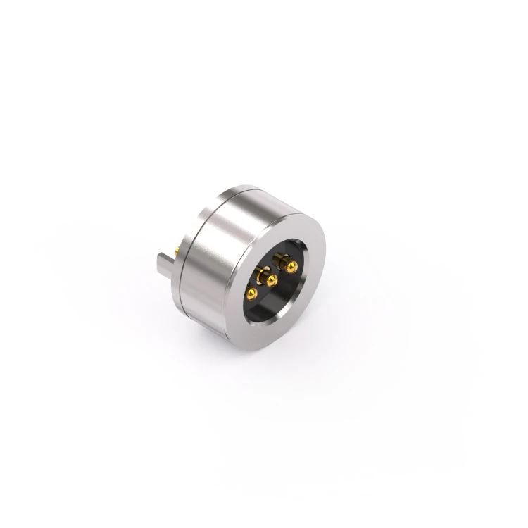Factory Supply Spring Loaded Pcb High Power Rectangle Circular 3 Pin Magnetic Connector