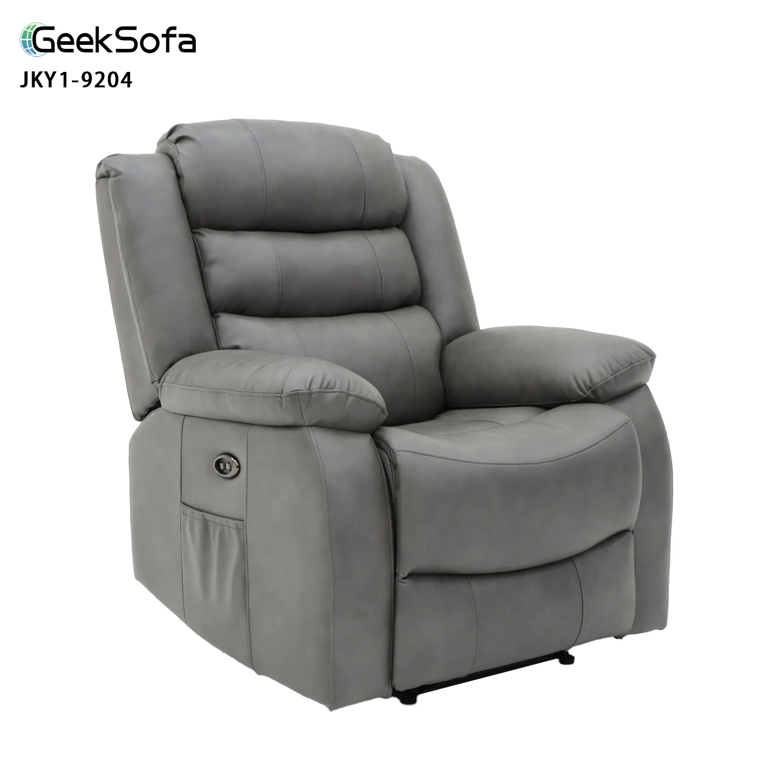 Geeksofa Furniture Modern Leather Power Electric Beauty Salon Recliner Chair for Living Room