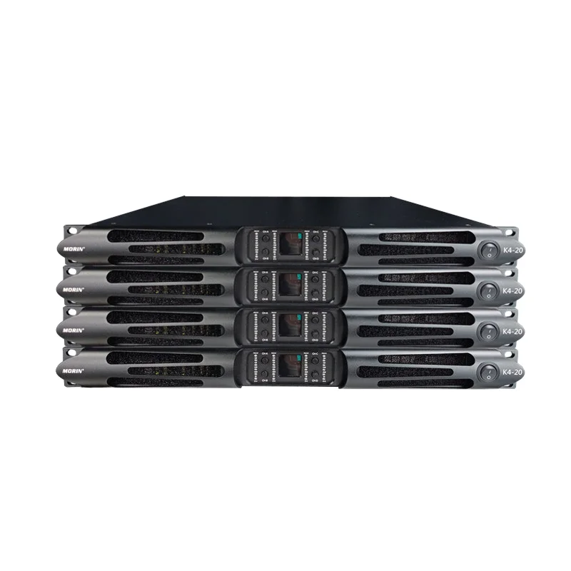 ハイパワー4チャンネル1000W/2000Wデジタルオーディオアンプ1U