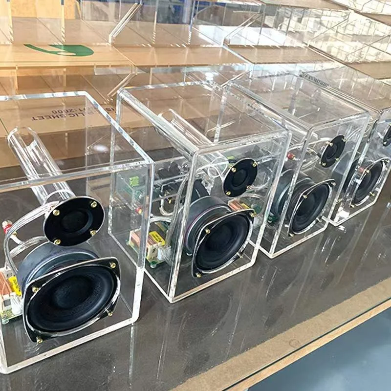 スピーカーサブウーファーボックス用アクリル半透明エンクロージャー