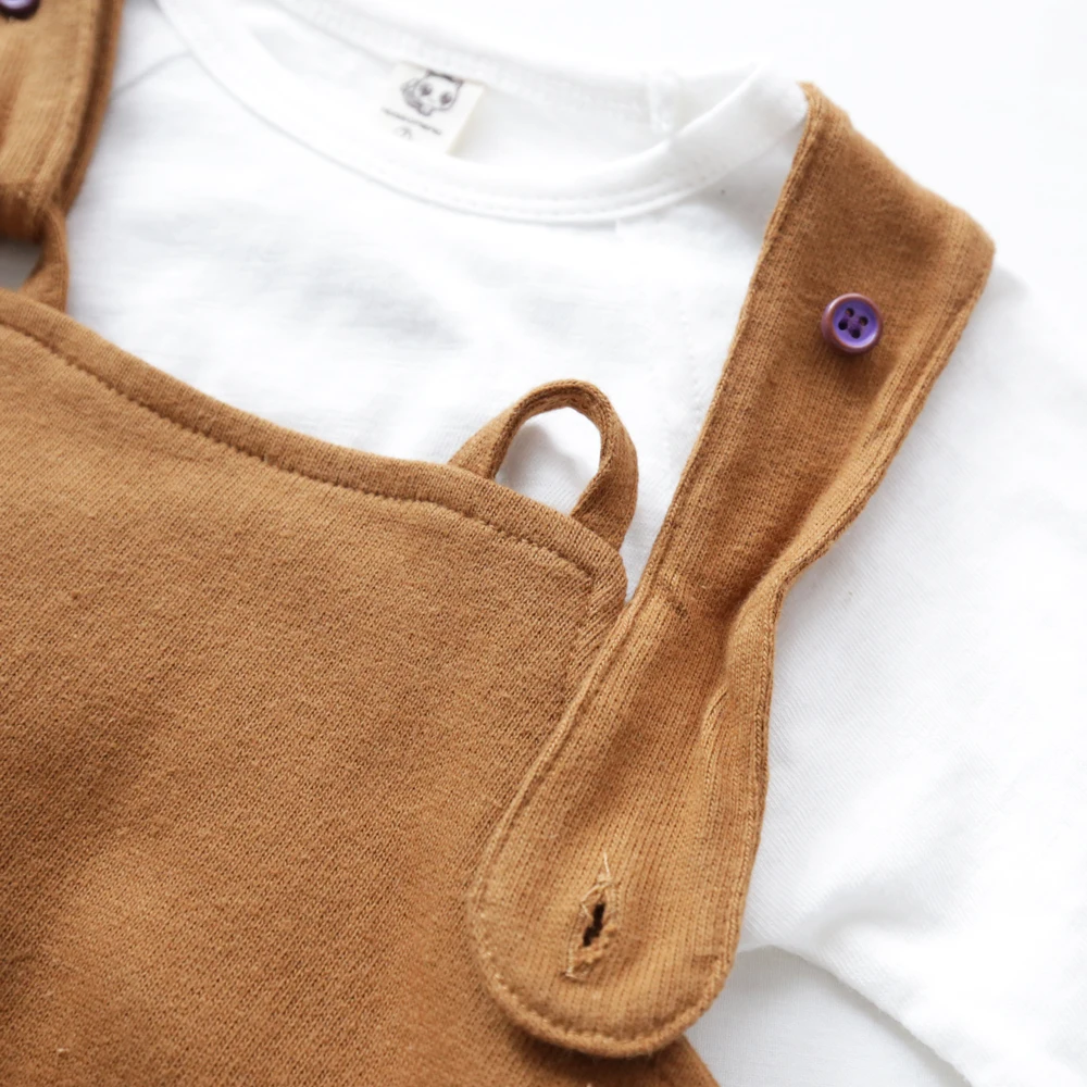 Оптовая продажа детские комбинезоны хлопковые повседневные штаны детская одежда с перекрестной спиной для младенцев Комбинезоны маленьких девочек и мальчиков