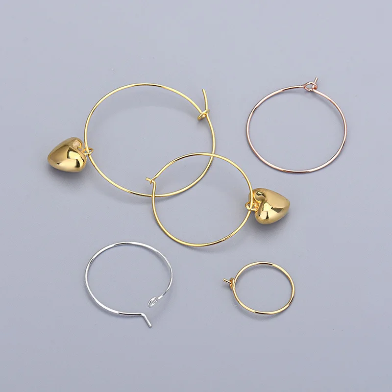 Fashion Jewelry Gold China Custom 25mm Pure Wholesale Kit Hoop Diy