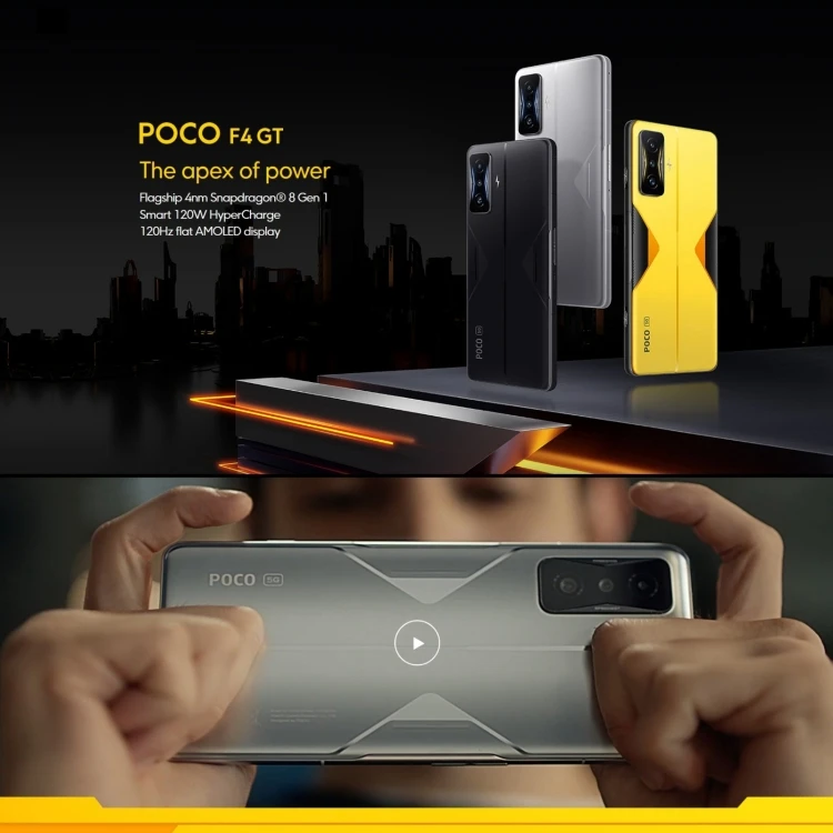 Xiaomi Poco F4 GT 5G - 12GB+256GB Smart Phone with 64MP Camera