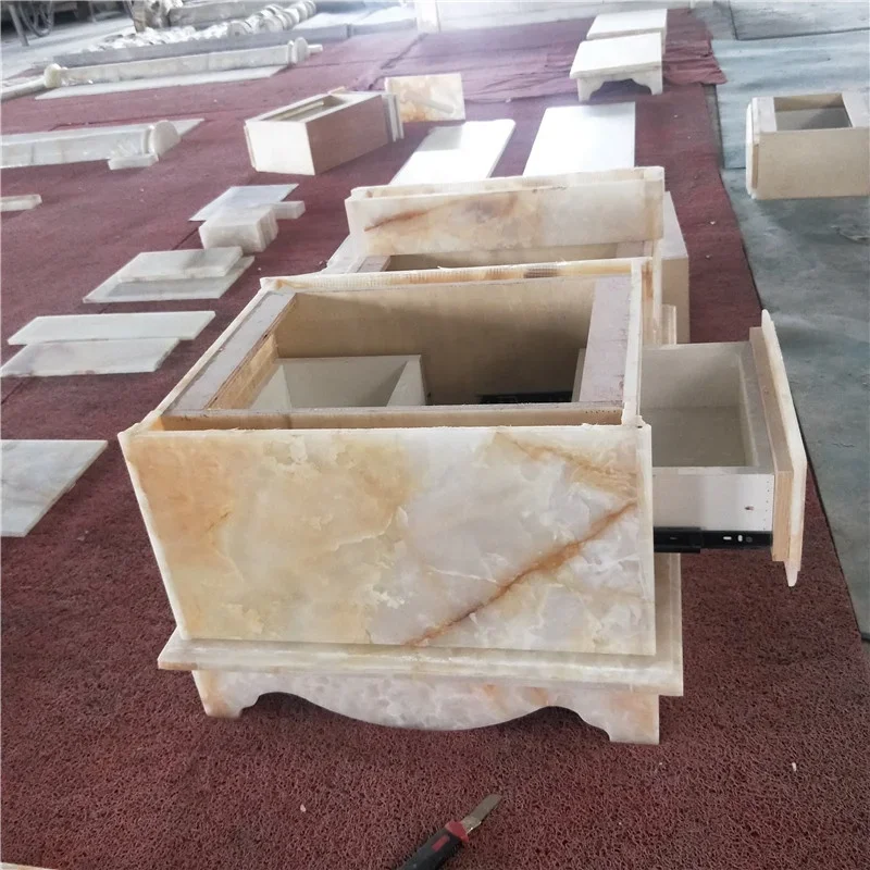 product light green white onyx for interior background wall design and tv cabinet decoration-1