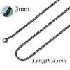 Catena Cubana Nera - 3mm