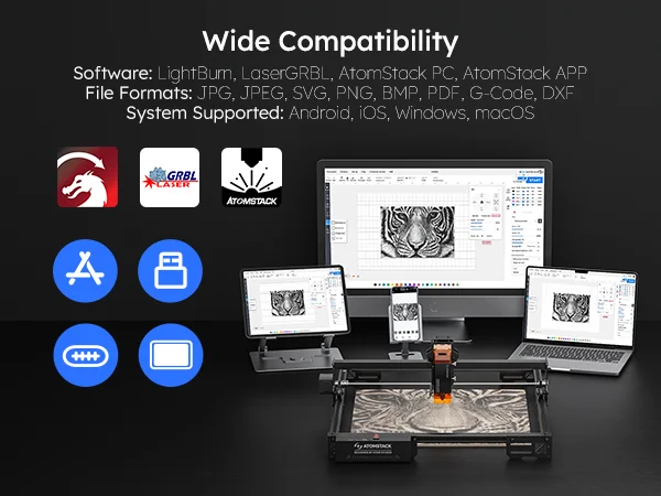 ATOMSTACK A5 Pro V2 - Precision Diode Laser Engraver