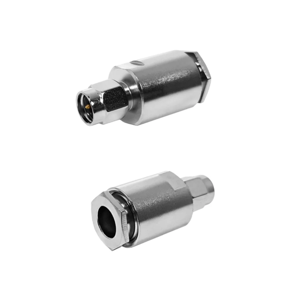 RF Connector 50ohm SMA Type Male Plug Straight Clamp Screw  for LMR240 H155 RG8X RF Coax Coaxial Cable