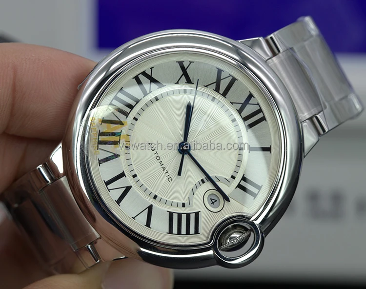 Cartiers Watch Af Factory Super Clone Silver White Dial 42 Mm Diameter