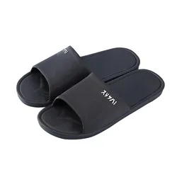 Новинка лета 2021, стильные мужские тапочки на плоской подошве, сланцы для улицы