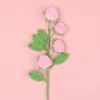 Cuatro tallos de rosas burbuja - Rosa