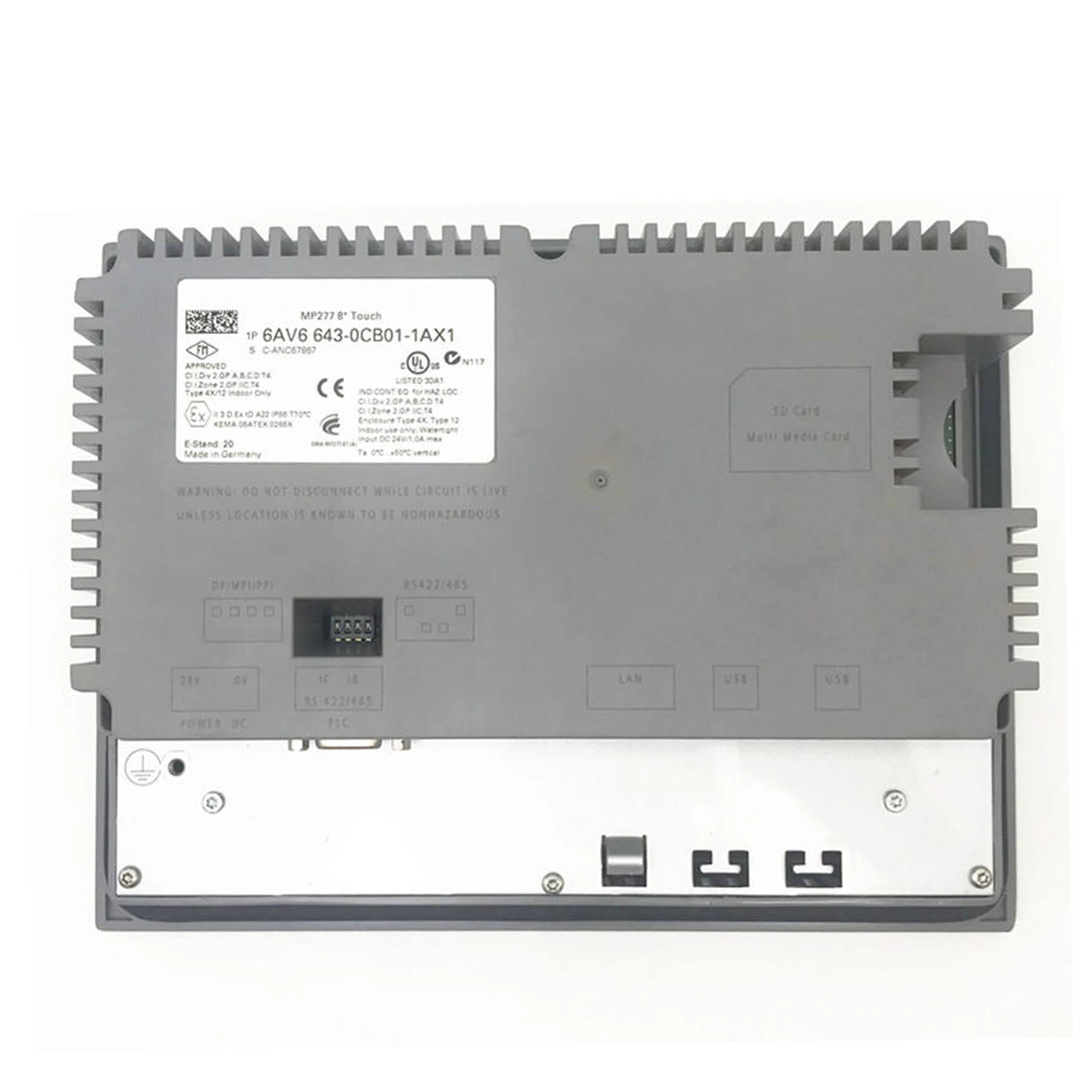 New Original 6AV6 643-0CB01-1AX1 6AV6643-0CB01-1AX1 SIMATIC OP 77B HMI operator panel from Siemens. Features 5.7-inch STN display, key operation, MPI/PROFIBUS communication, and compact rugged design. 