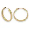 HALF TUBE HOOP EARRINGS 3X20mm PLAIN