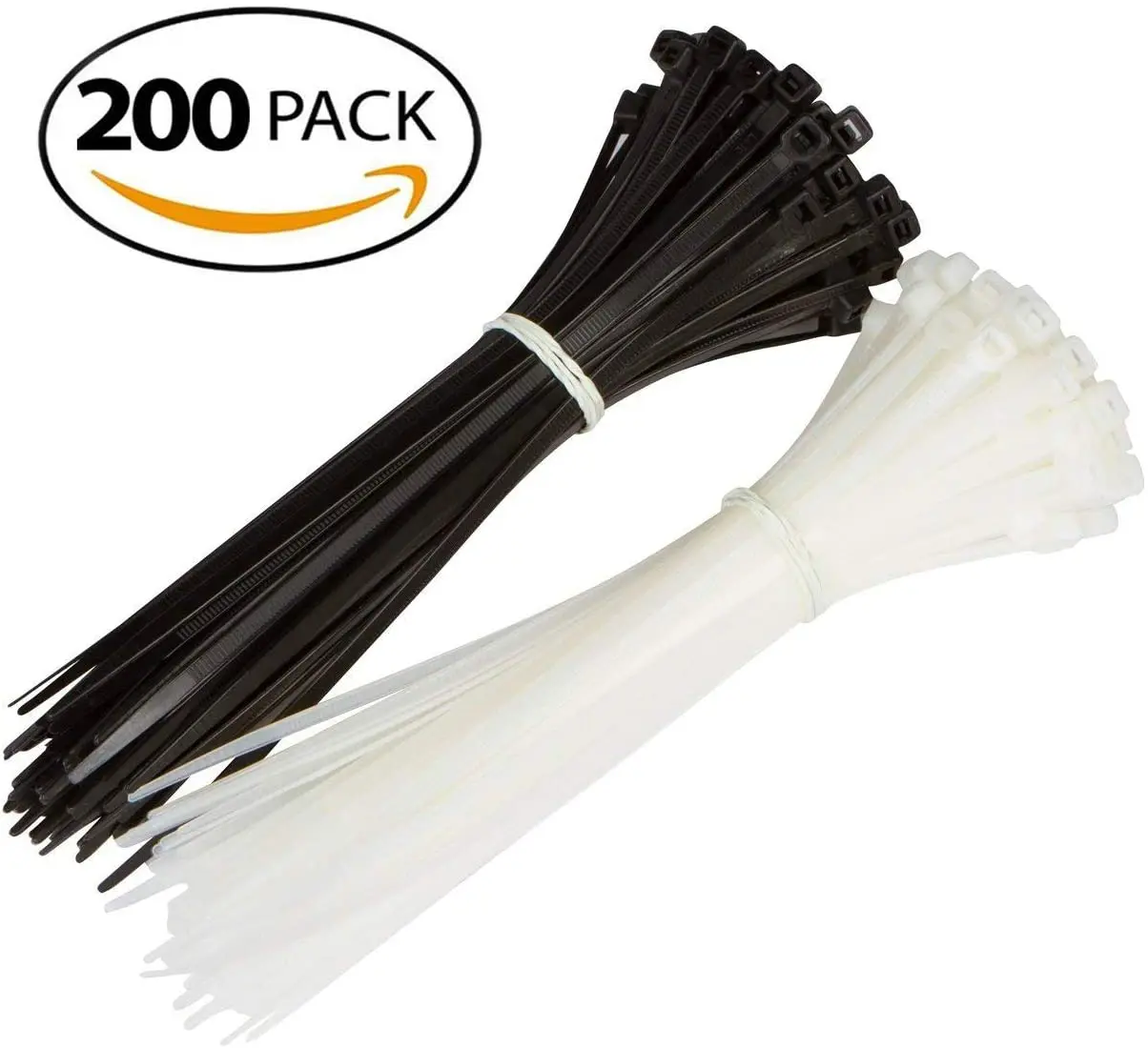 Pack of 100 Black Cable Ties, 400 mm x 8.8 mm Wide, Tensile Strength 60 kg, UV Resistant  Large Cable Ties for Cable Management factory