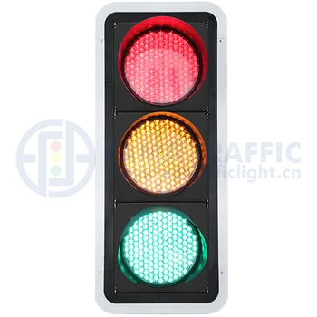 400mm LED Traffic Signal Light IP 65  3 Years PC Plastic Anti-uv Red Yellow Green