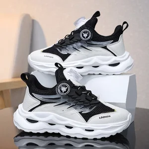 New Arrival Fashion Light Weight Baby Boy Shoes 2 to 3 Year Quick Lace Mesh Walking Shoes for Cute Kids Sneaker USA