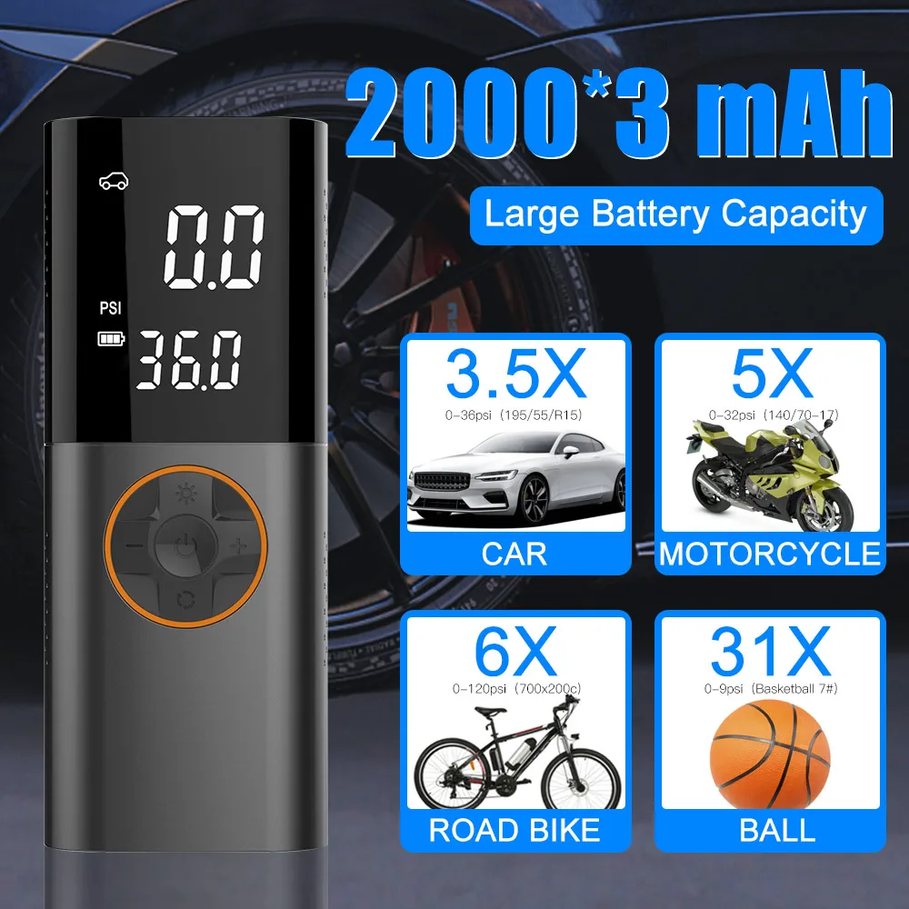 New Car Air Pump Compressor For Car Tires Digital Tire Tyre Inflators