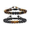 Yellow tiger eye+lava