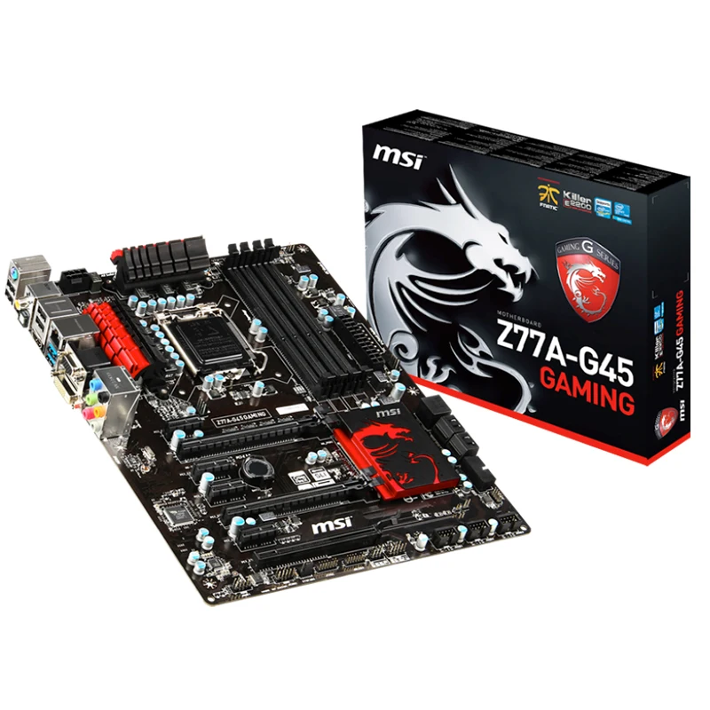 MSI Z77A-G45 GAMING Motherboard with Intel LGA 1155 Socket Supports 3rd Gen Intel Core I7/i5/i3/Pentium/Celeron Processors
