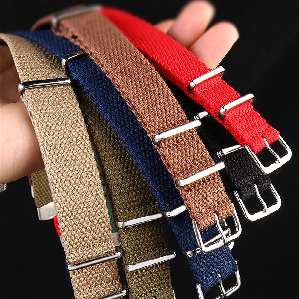 20mm 22mm Nylon Canvas Wrist Band Military Watchband Outdoor Sport Strap  Bracelet Accessories Citizen Seiko For Rolex - Buy Canvas Band,Canvas Band,Canvas  Band Product on 