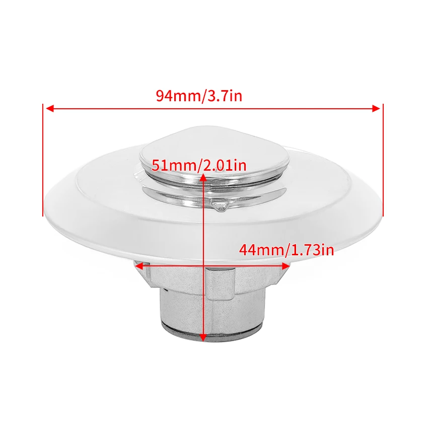 Fuel Gas Tank Cap With 2 Keys For Honda Motorcycles (FL350R, CM400, Etc.) - OEM Style 17620-460-067