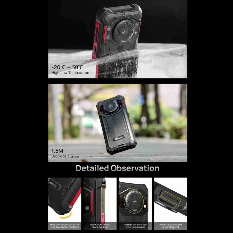 Fossibot F101 - Durable, Waterproof, and Versatile Smartphone
