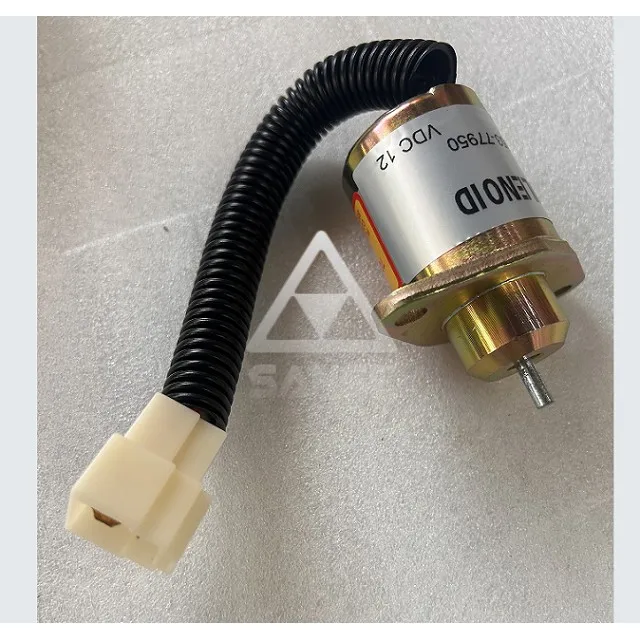 12V Flameout Shut-Off Solenoid Valve 119653-77950 for Yanmar 3TNE84 3TNV76 Engine Fuel Stop Solenoid Switch 1503ES-12S5SUC5S 24V