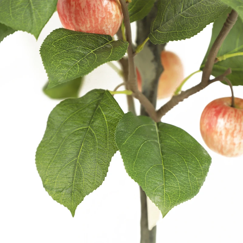 Artificial Apple Tree Home Decor Bonsai Tree Plastic Plants Pots Garden Landscaping Modern Style Plants Indoor Palm Tree