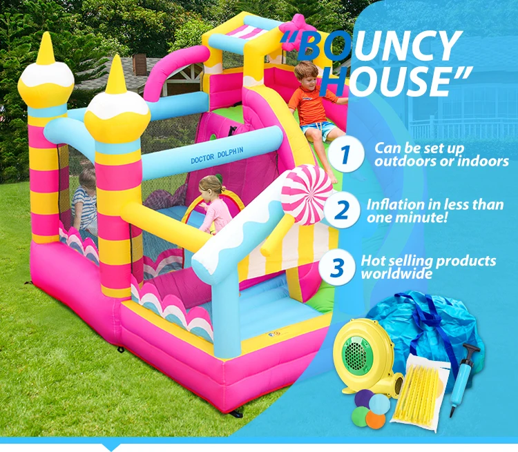 Wholesale Backyard Kids Inflatable Slide For Kids Bounce House Party