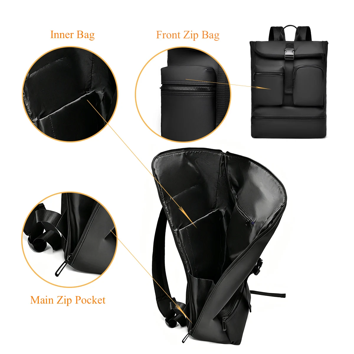 Sac à dos imperméable porté