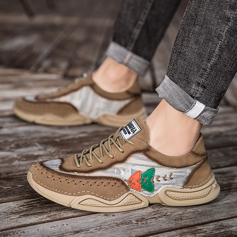 New Design Casual Shoes Loafers Fashion Men Leather Shoes Genuine Leather High Quality Boat Shoes For Men