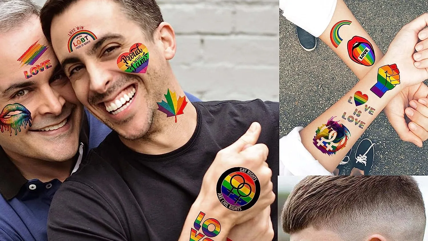 Rainbow Tattoos Stickers | Rainbow Pride Stickers | Stationery Sticker -  Sticker - Aliexpress