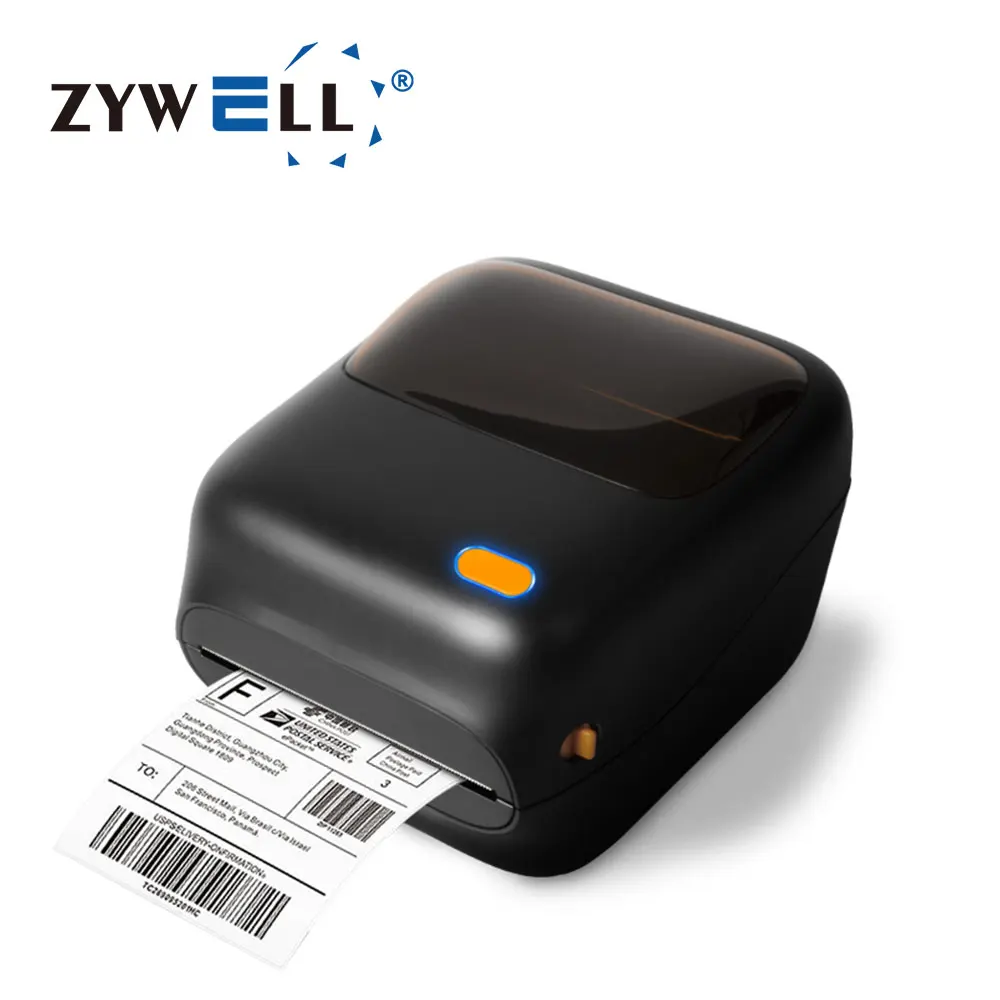 A6 Thermal Printer Waybill Address Printer Zywell ZY910 Cute 4inch Shipping Label Thermal Printer