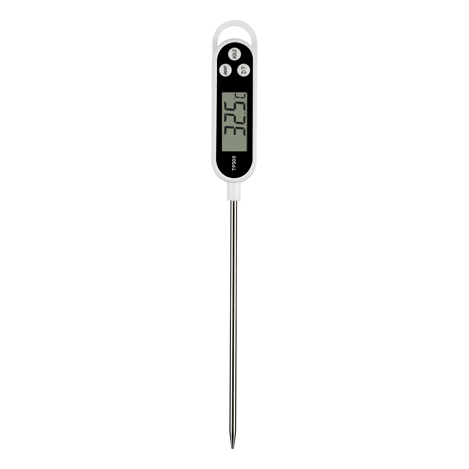 Portable Stainless Steel Probe Cooking Thermometer Baking Temperature  Measurement Food Liquid Paste Oil Temperature Milk Temperature Tea Category  Beer