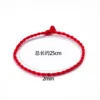 25cm thin red rope anklet