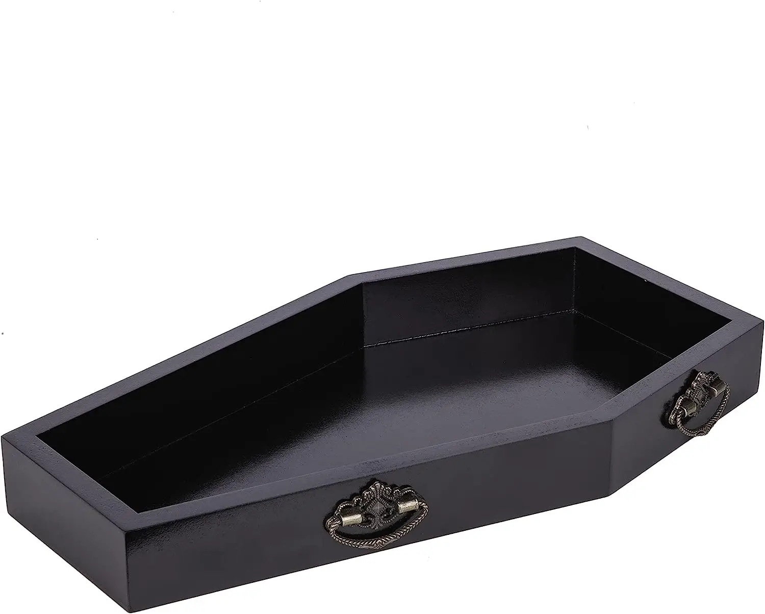 Gothic Coffin Tray Spooky Decorative Wooden Goth Home Decor Tray For 