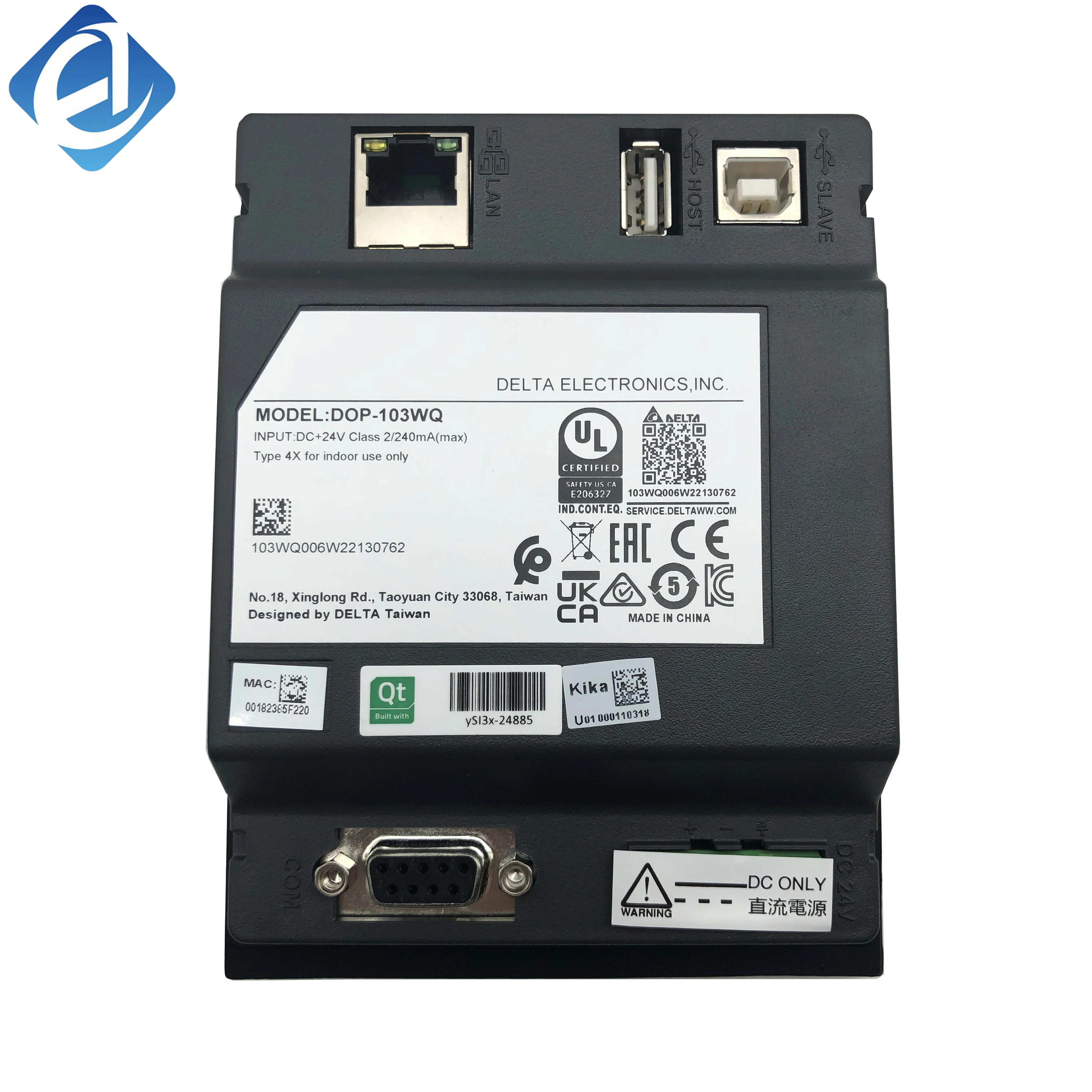 New Original DOP-103WQ Dop103wq PLC HMI Screen Display Control Touch Screen Stock in Warehouse