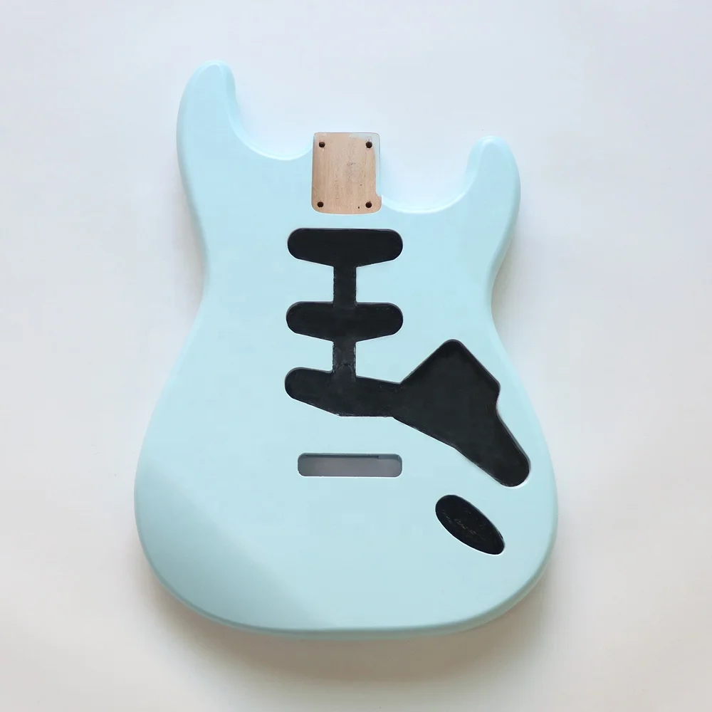 Donlis Hot SSS Daphne Blue Alder Wood ST Guitar Body