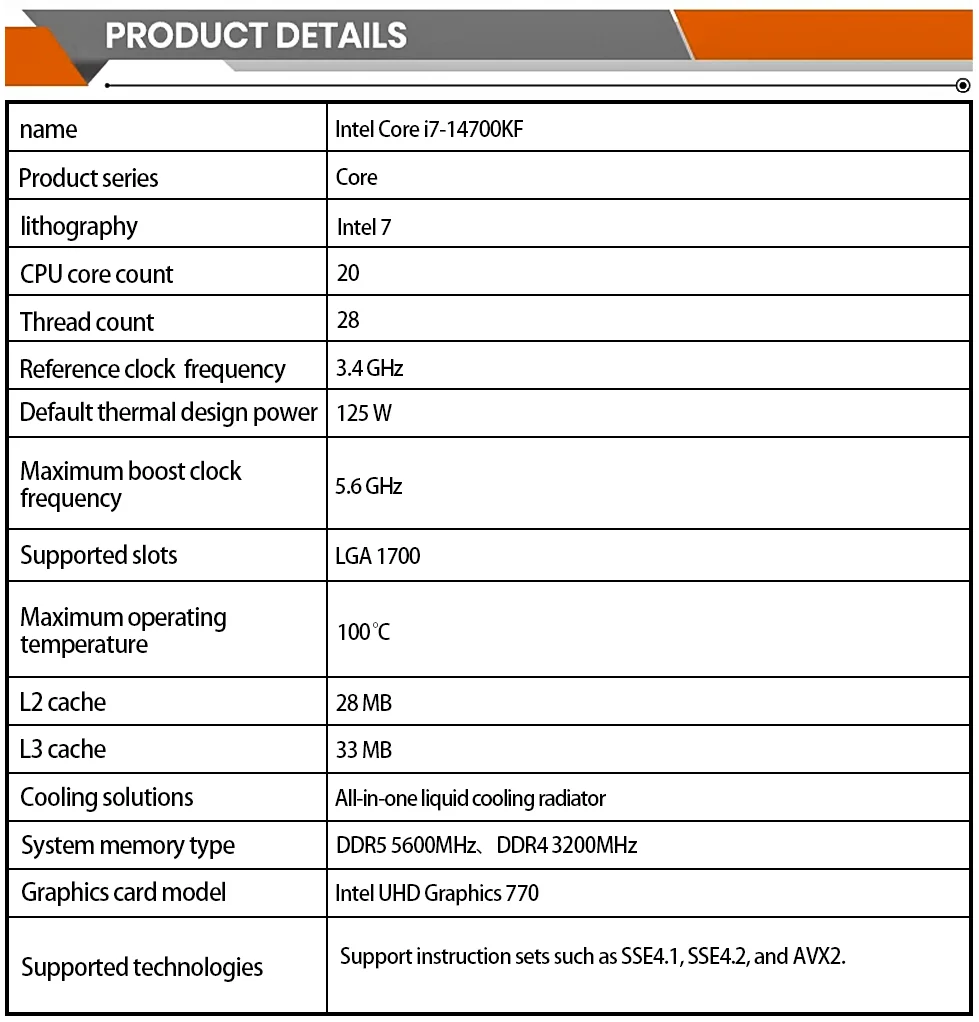 Wholesale Price Intel Core I7 3.4ghz 20 Cores CPU for Desktop